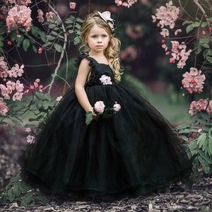 Black dress girls dress